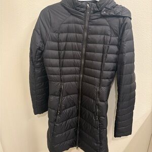lululemon athletica Black Long Puffer Coat
